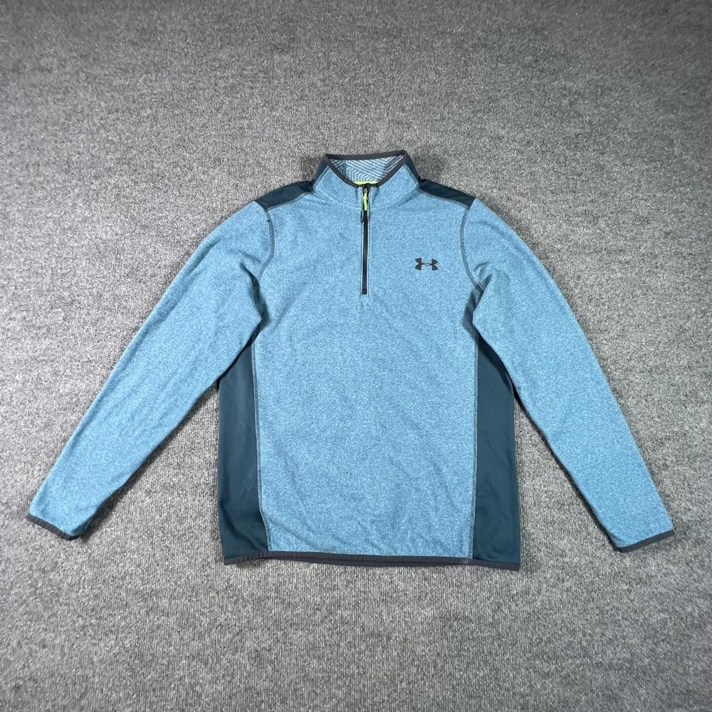 Under Armour Cold Gear Athletic Jacket Men's M Blue Polyester Golf Performance